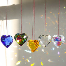 Last inn bildet i Galleri-visningsprogrammet, Hengende hjerte Suncatcher Prisme Crafts
