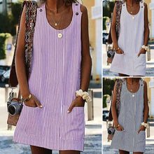 Last inn bildet i Galleri-visningsprogrammet, Striped pocket dress