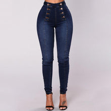 Last inn bildet i Galleri-visningsprogrammet, Dobbeltspente Skinny Jeans med Høy Midje