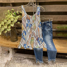 Last inn bildet i Galleri-visningsprogrammet, Tank-topp med blomster-trykk