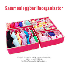 Last inn bildet i Galleri-visningsprogrammet, Sammenleggbar Skap Undertøy Arrangør (4 stykker / 1 sett)