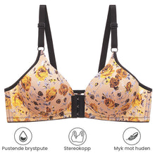 Last inn bildet i Galleri-visningsprogrammet, Blomsterprint Push-up Bh med Front-lukking
