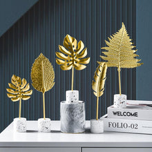 Last inn bildet i Galleri-visningsprogrammet, Golden Leaves Ornaments