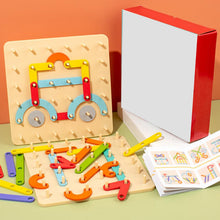 Last inn bildet i Galleri-visningsprogrammet, Montessori Pegboard Puslespill