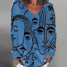 Last inn bildet i Galleri-visningsprogrammet, T-skjorte med abstrakt trykk
