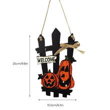Last inn bildet i Galleri-visningsprogrammet, Halloween Wooden Welcome Hanging Sign