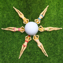 Last inn bildet i Galleri-visningsprogrammet, Funny Bikini Girls Golf Tee (6 stk)
