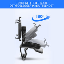 Last inn bildet i Galleri-visningsprogrammet, Dashbordtelefonholder med nummerplate