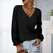 Last inn bildet i Galleri-visningsprogrammet, Ensfarget topp med blonder for kvinner