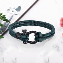 Last inn bildet i Galleri-visningsprogrammet, Flettet-tau armbÄnd med nautisk design