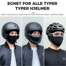 Last inn bildet i Galleri-visningsprogrammet, Sykkelhette med ansiktsbeskyttelse av issilke