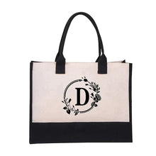 Last inn bildet i Galleri-visningsprogrammet, Letter Lerretsveske Dame Hit Farge Enkel Skulder Shopping Tote Håndveske