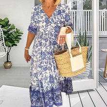 Last inn bildet i Galleri-visningsprogrammet, Lady Summer V-hals Bohemian Dress