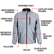 Last inn bildet i Galleri-visningsprogrammet, Helreflekterende Sykkeljakke med Høy Synlighet