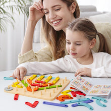 Last inn bildet i Galleri-visningsprogrammet, Montessori Pegboard Puslespill