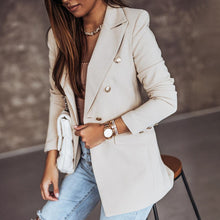 Last inn bildet i Galleri-visningsprogrammet, Ensfarget langermet blazer