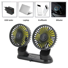 Last inn bildet i Galleri-visningsprogrammet, Universell justerbar USB dobbel vifte