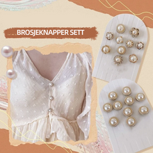 Last inn bildet i Galleri-visningsprogrammet, Perle deksel, Brosje knapper sett (10 stk)