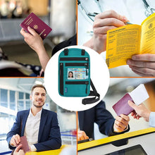 Last inn bildet i Galleri-visningsprogrammet, Reisehalspose med RFID-blokkering