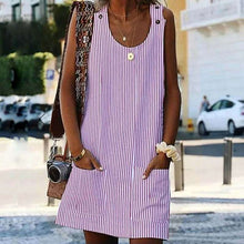 Last inn bildet i Galleri-visningsprogrammet, Striped pocket dress