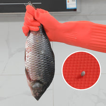 Last inn bildet i Galleri-visningsprogrammet, Thickened and Lengthened Latex Dishwashing Gloves