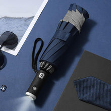 Last inn bildet i Galleri-visningsprogrammet, Automatisk Sammenleggbar Paraply Med Refleksstripe