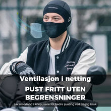 Last inn bildet i Galleri-visningsprogrammet, Sykkelhette med ansiktsbeskyttelse av issilke