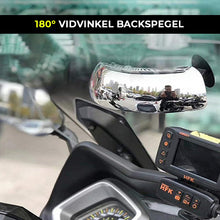 Last inn bildet i Galleri-visningsprogrammet, 180° sikkerhetsspeil for motorsykkel