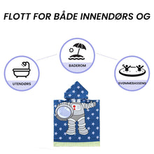 Last inn bildet i Galleri-visningsprogrammet, Badehåndklær med hette for barn