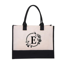 Last inn bildet i Galleri-visningsprogrammet, Letter Lerretsveske Dame Hit Farge Enkel Skulder Shopping Tote Håndveske