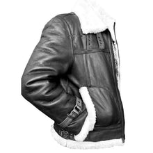 Last inn bildet i Galleri-visningsprogrammet, Vintage Leather Bomber Flight Jacket