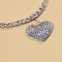Last inn bildet i Galleri-visningsprogrammet, Fashion Heart Rhinestone Anklets