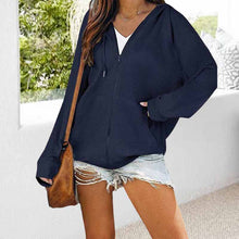 Last inn bildet i Galleri-visningsprogrammet, Fashion Zip Up Sweatshirts Langermet hettegenserjakke