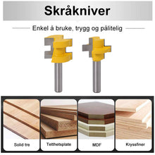 Last inn bildet i Galleri-visningsprogrammet, 45-graders geringsfreserbit (2 stk / sett)