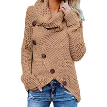 Last inn bildet i Galleri-visningsprogrammet, Irregular Ladies High Collar Sweater