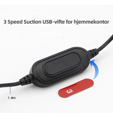 Last inn bildet i Galleri-visningsprogrammet, Universell justerbar USB dobbel vifte
