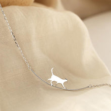 Last inn bildet i Galleri-visningsprogrammet, Søt Walking Cat Clavicle Chain Halskjede