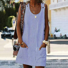 Last inn bildet i Galleri-visningsprogrammet, Striped pocket dress