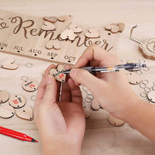 Last inn bildet i Galleri-visningsprogrammet, Wooden Anniversary Birthday Calendar Board