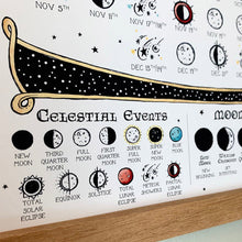 Last inn bildet i Galleri-visningsprogrammet, 2022 MÄnefasekalender med treramme