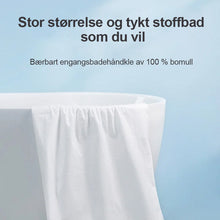 Last inn bildet i Galleri-visningsprogrammet, Engangs badehåndkle i komprimert bomull