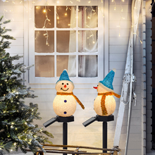 Last inn bildet i Galleri-visningsprogrammet, Vanntett Solar Snowman lampe