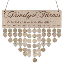 Last inn bildet i Galleri-visningsprogrammet, Wooden Anniversary Birthday Calendar Board