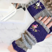 Last inn bildet i Galleri-visningsprogrammet, Varme Patchwork-broderte hansker