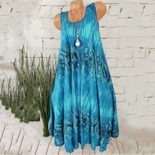 Last inn bildet i Galleri-visningsprogrammet, Summer Beach Bohemia Print Sleeveless Dress