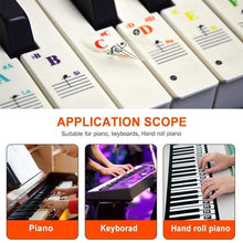 Last inn bildet i Galleri-visningsprogrammet, Piano Key Note Stickers