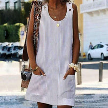 Last inn bildet i Galleri-visningsprogrammet, Striped pocket dress