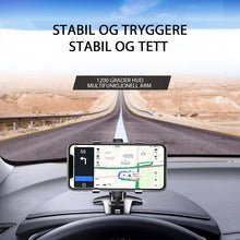 Last inn bildet i Galleri-visningsprogrammet, Dashbordtelefonholder med nummerplate