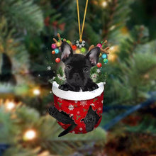 Last inn bildet i Galleri-visningsprogrammet, Christmas stocking pendant with dog