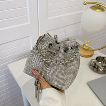 Last inn bildet i Galleri-visningsprogrammet, Hele rhinestones bøtteveske for kvinner